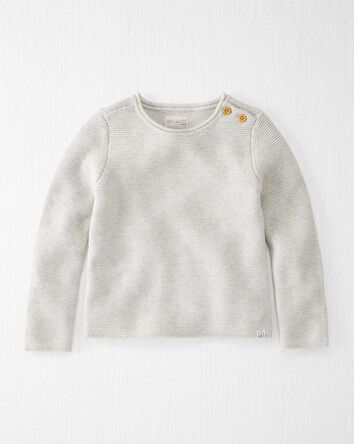 Toddler Organic Cotton Knit Sweater, 