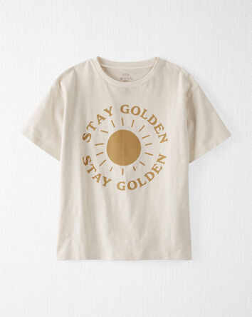 Kid Stay Golden Organic Cotton Graphic Tee, 