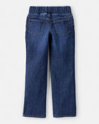 Girls Mid-Rise Denim Pull-On Jeans - Blue, image 2 of 4 slides