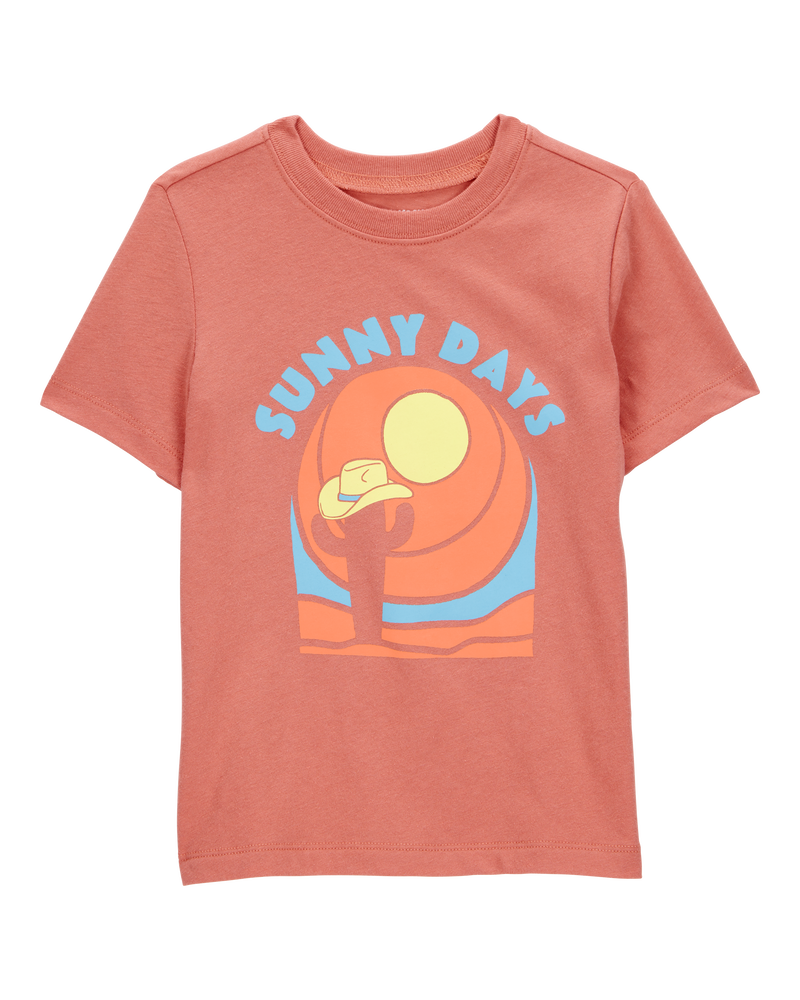 Toddler Sunny Days Short-Sleeve Graphic Tee - Orange, image 1 of 3 slides