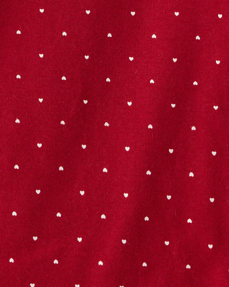 Baby Girl 4-Pack Leopard Print Cotton Long-Sleeve Multipack Bodysuits - Red/White, image 4 of 6 slides