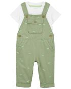 Baby 2-Piece Tee & Chameleon Coverall Set, image 1 of 5 slides