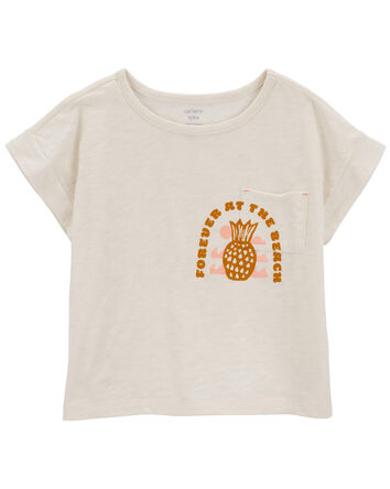 Kid Pineapple Pocket Tee, 