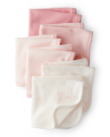 Baby 6-Pack Wash Cloths - Pink, 