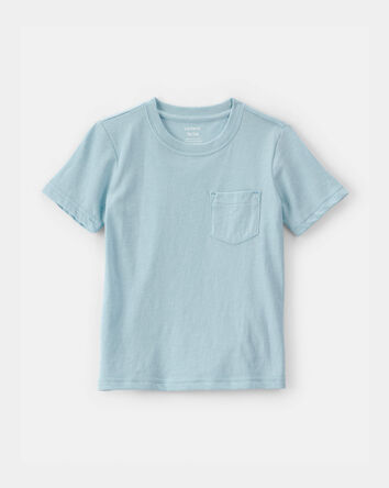 Toddler Solid Pocket T-Shirt - Blue, 