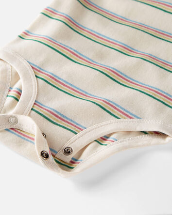 Baby 5-Piece Organic Cotton Tank Bodysuits & Shorts Set
, 