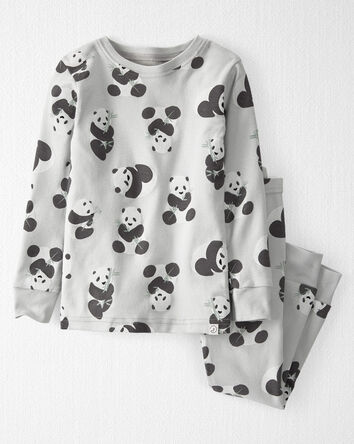Toddler Organic Cotton Pajamas Set in Panda Bear, 