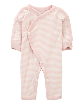 Baby Preemie Striped Cotton Sleep & Play Pajamas, 