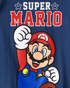 Toddler Super Mario Short-Sleeve Graphic Tee - Blue, image 2 of 2 slides