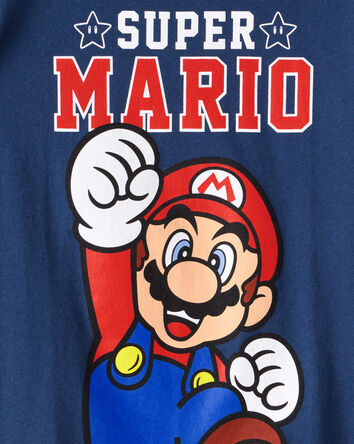 Toddler Super Mario Short-Sleeve Graphic Tee - Blue, 