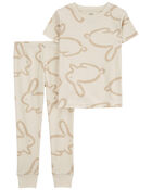 Toddler 2-Piece Bunny 100% Snug Fit Cotton Pajamas, image 1 of 4 slides