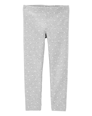 Toddler Girl Cotton Polka Dot Stretch Leggings, 