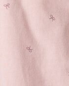 Baby 2-Pack Organic Cotton Rib Bodysuits in Bows, image 3 of 5 slides