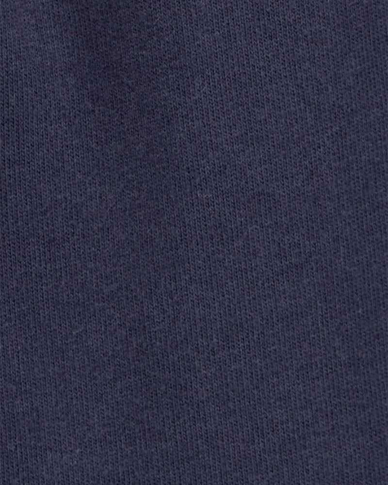Baby Pull-On French Terry Joggers - Navy, image 3 of 4 slides