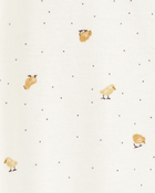 Baby 2-Pack Striped Duck Print 2-Way Zip Cotton Sleep & Play Pajamas, image 5 of 6 slides