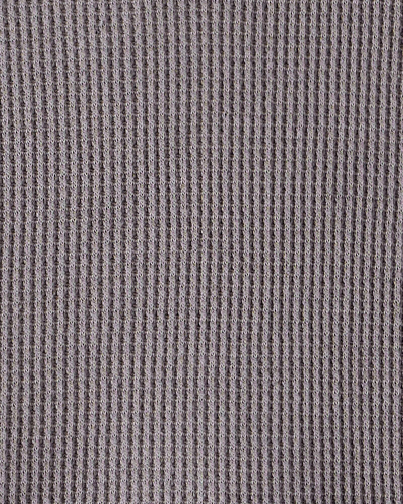 Toddler Boy Waffle Knit Long-Sleeve Tee & Pant Set - Grey, image 3 of 4 slides