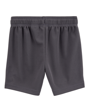 Toddler Active Mesh Shorts - Gray, 