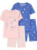Pink, Blue - Kid 2-Pack In The Stars Pajamas Set