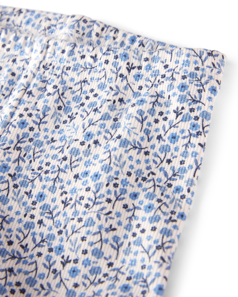 Baby 2-Pack Organic Cotton Ribbed Pedal Shorts, image 3 of 3 slides