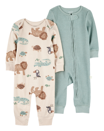 Baby 2-Pack Jumpsuits, 