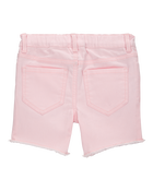 Toddler Iconic Denim Shorts: Frayed Hem - Pink, image 4 of 6 slides