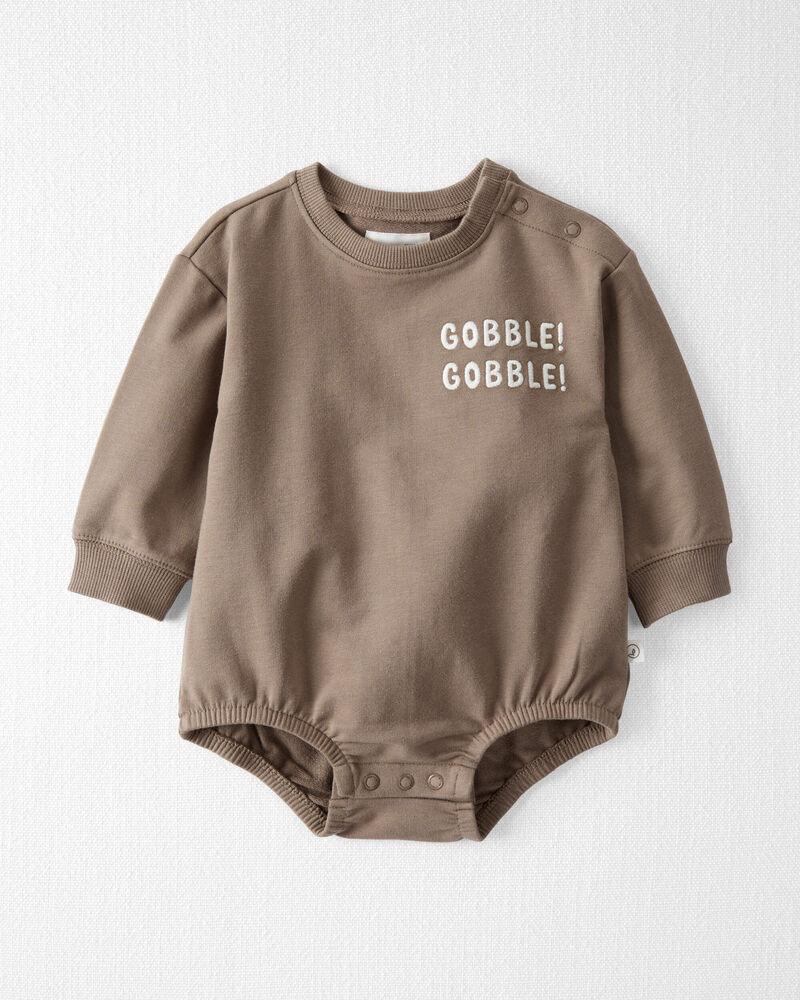 Gobble Gobble Organic Cotton Bubble Bodysuit, image 1 of 4 slides