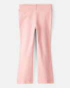 Toddler Girl Cotton Flare Leggings - Pink, image 1 of 4 slides