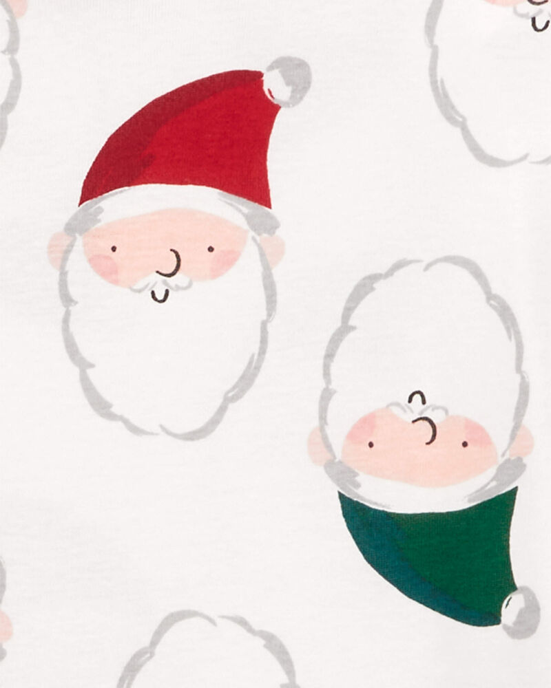 Adult 2-Piece Santa 100% Snug Fit Cotton Pajamas, image 2 of 3 slides