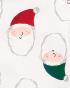 Adult 2-Piece Santa 100% Snug Fit Cotton Pajamas, image 2 of 3 slides