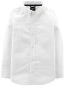 White - Uniform Button-Front Shirt