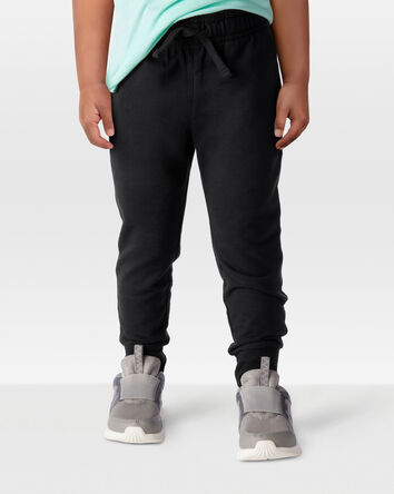Toddler Pull-On Drawstring Joggers - Black, 