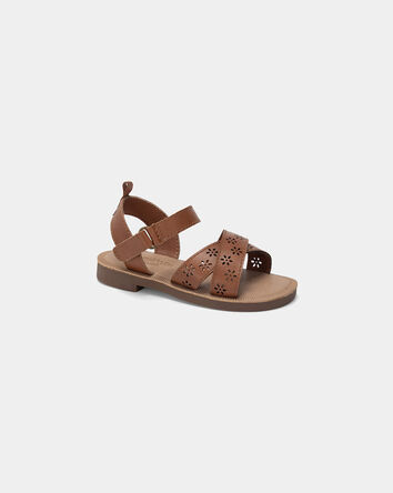 Toddler Girl Floral Sandals - Brown, 