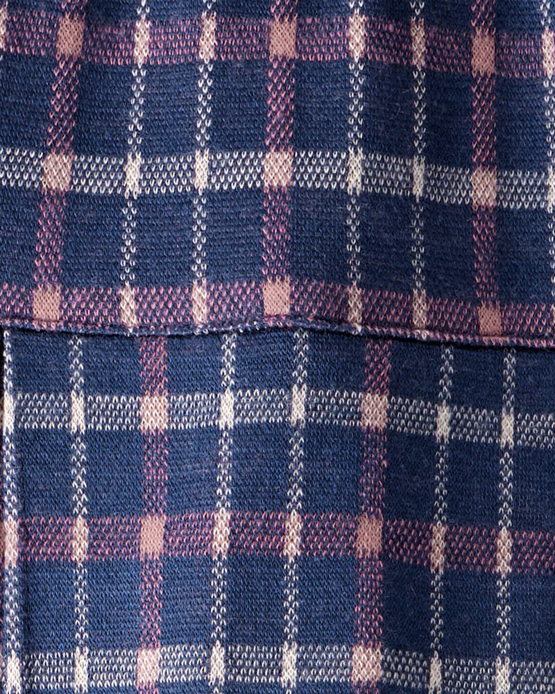 Kid Plaid Pleated Pull-On Skort, image 3 of 4 slides