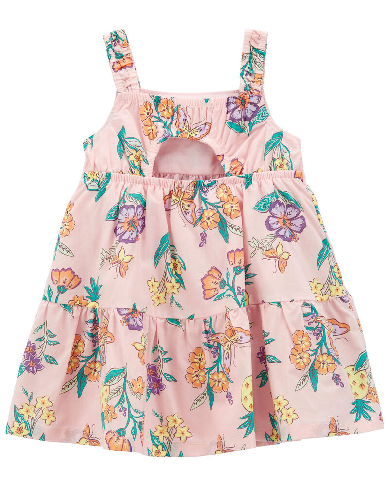 Baby Floral Sleeveless Lawn Dress, image 2 of 5 slides