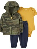 Multi - Baby 3-Piece Camo Outfit Set