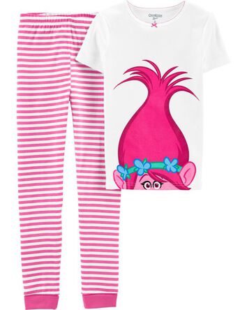 Kid 2-Piece Trolls™ 100% Snug Fit Cotton Pajamas, 