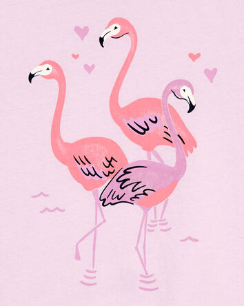 Kid Flamingo Heart Graphic Tee, 
