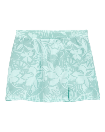 Kid Floral Golf Skort - Blue, 
