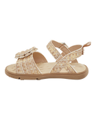 Baby  Every Step® First Walker Woven Flower Accent Sandals - Beige, image 6 of 7 slides