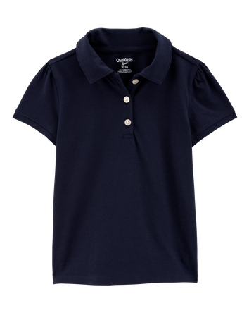 Toddler Pique Uniform Polo Shirt - Navy, 