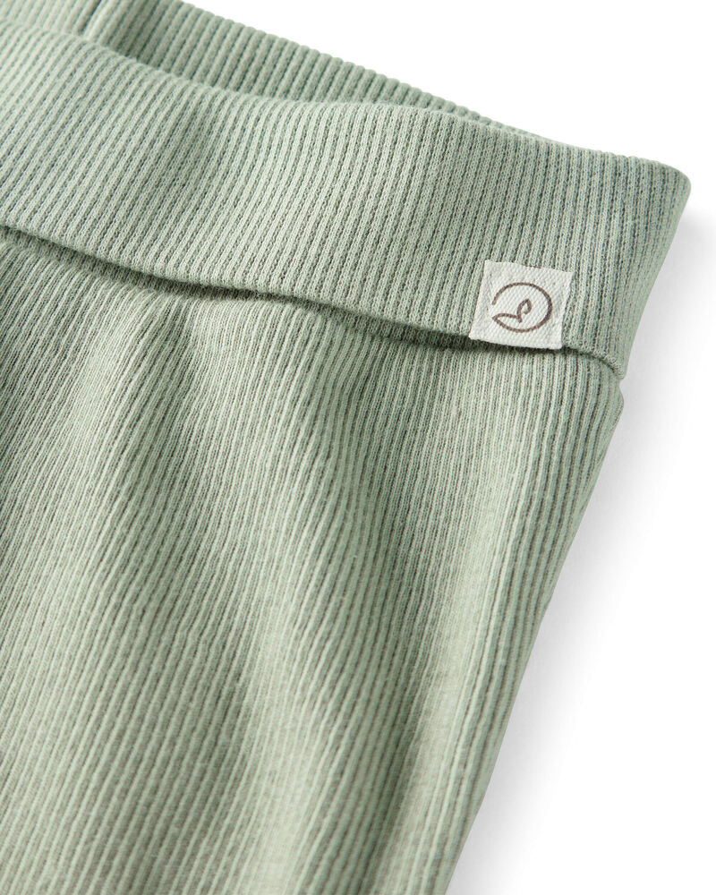Baby Girl 2-Pack Organic Cotton Grow-With-Me Joggers, image 3 of 7 slides