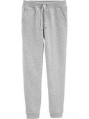 Heather - Kid Pull-On French Terry Joggers