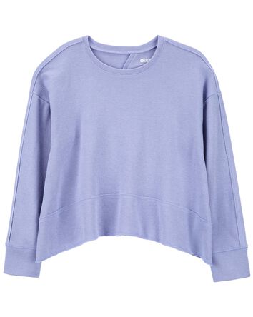 Kid Raw Hem Thermal Top, 