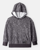 Boys French Terry Acid Wash Hoodie - Grey, image 1 of 3 slides