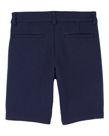 Kid Ponte Knit Uniform Shorts, 