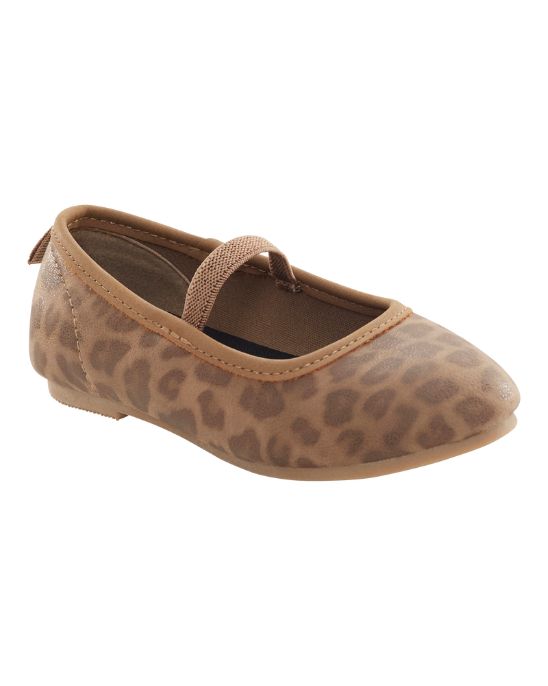 Toddler Leopard Ballet Flats, image 1 of 6 slides