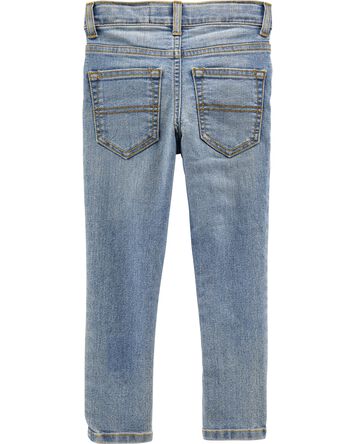 Toddler Skinny Leg Sun Faded Light Wash Jeans, 