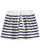 Striped Jersey Skort, image 1 of 3 slides