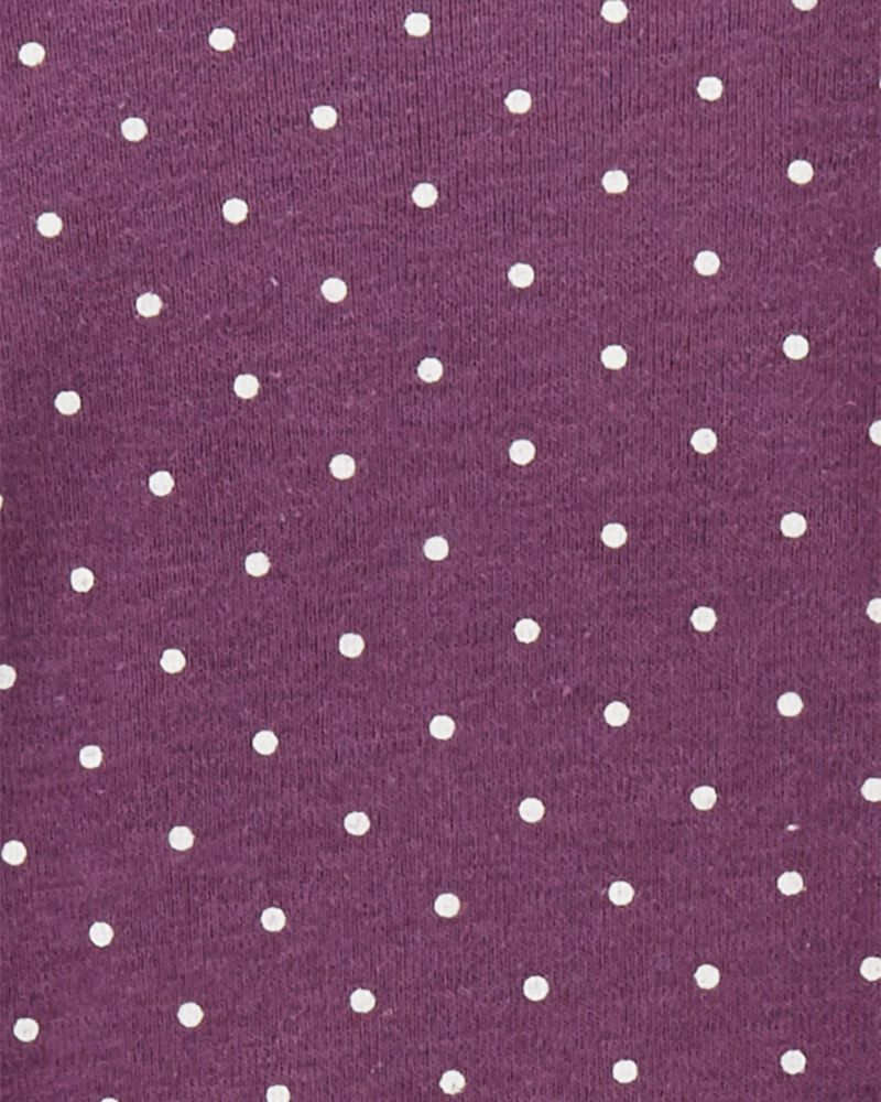 Baby 4-Pack Long-Sleeve Floral & Polka Dot Bodysuits, image 6 of 8 slides