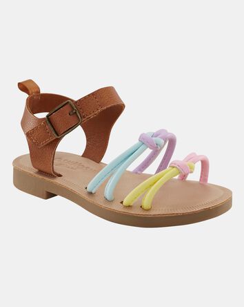 Toddler Strappy Pastel Sandals, 